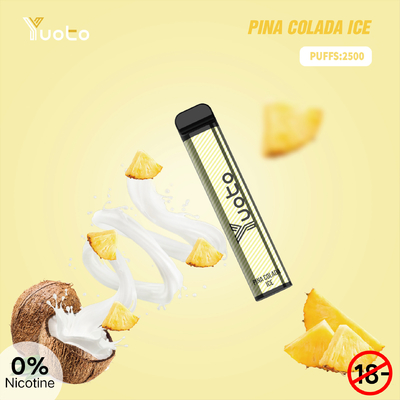 SS304 Yuoto XXL 2500 Puffs Jednorazowy Vape 1650 mAh Bateria do Relax Puff Bar