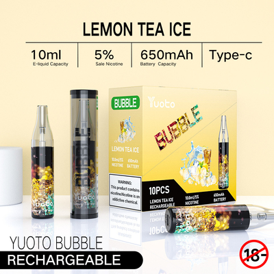 Yuoto bubble 4000puffs 650 mah 10ml cewka z siatki jednorazowy akumulator vape bez rozłączenia pina colada ecig pary