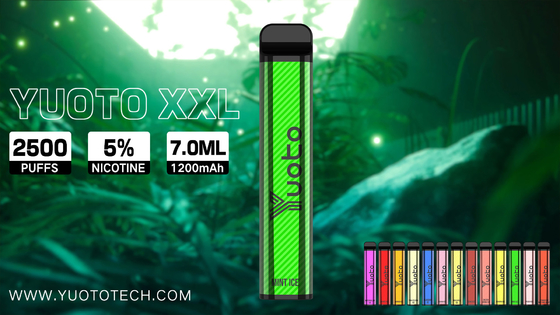Yuoto xxl 2500 puffs 1200 mah 7 ml płynny kwadratowy kształt yuoto jednorazowe vape yuotovape oryginalna fabryka vape pod w chinach