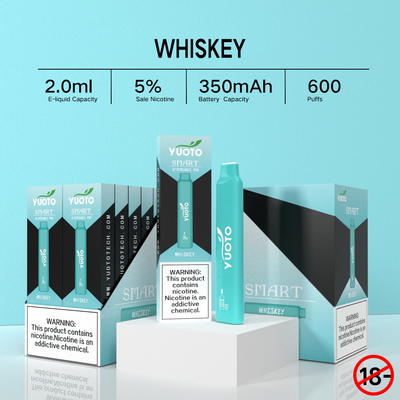 Jednorazowy system kapsułek Yuoto Smart 600 Puffs Bar Łącznie 12 smaków 350 MAh