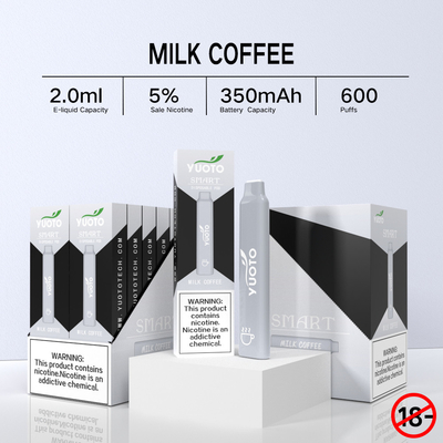Yuoto Smart 600 Puffs vape z Shenzhen China Vape Manufatrare Logo Yuoto w systemie pod produkt