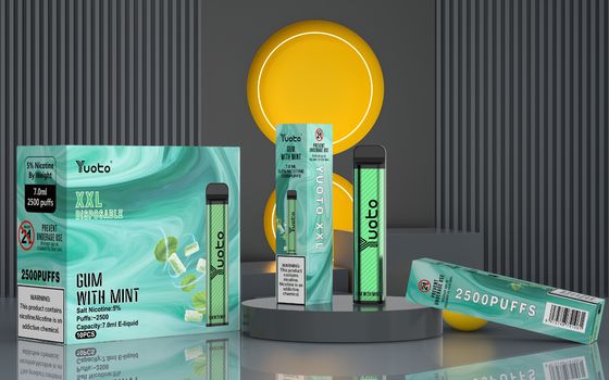7 ml Yuoto Vaping jednorazowy XXL 2500 puffs