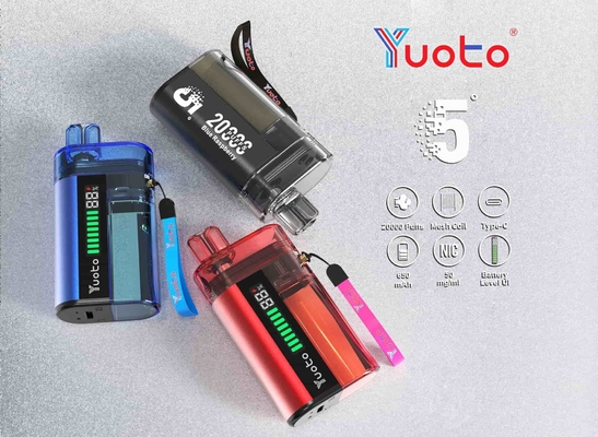 Regulowany przepływ powietrza YUOTO jednorazowy vape z baterią 850mAh i mocą 10-12W