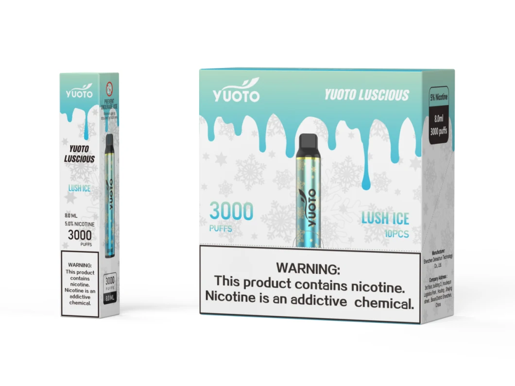 Yuoto Luscious 3000 Puffs 1350mAh Battery 8.0ml E Liquid 24 Flavors Disposable Vape